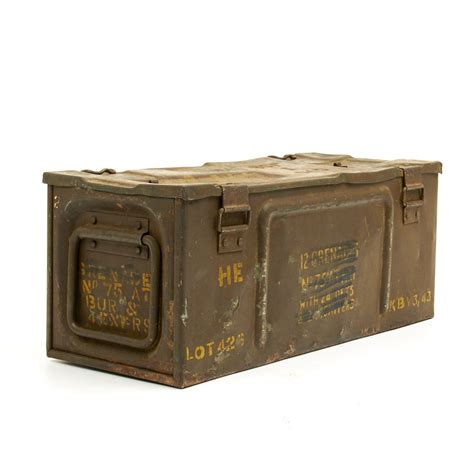 antique military naval aviation steel box wwii|World War I & II Collectibles .